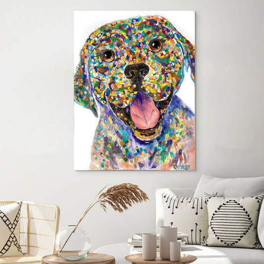 The Happiest Pup Ever Original Painting