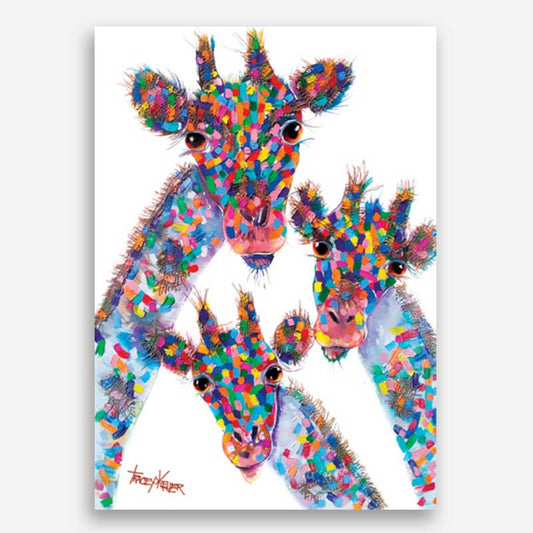 3 Giraffes Canvas Print