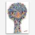 Load image into Gallery viewer, Emu Stare Canvas Print
