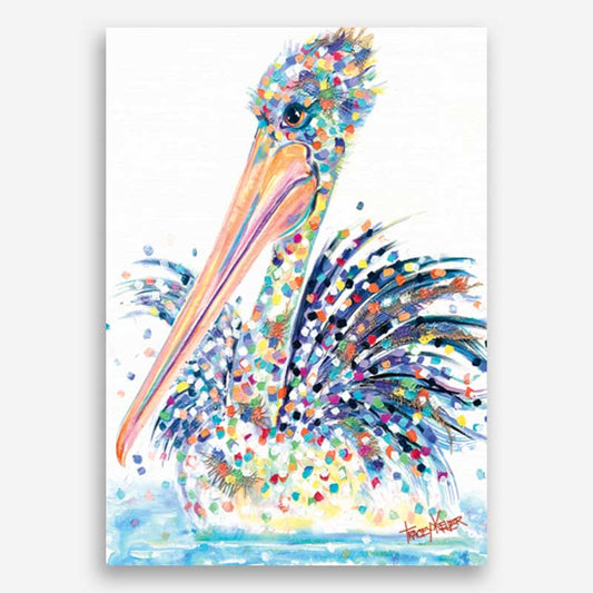 Plumes of Beauty | Pelican Canvas Print