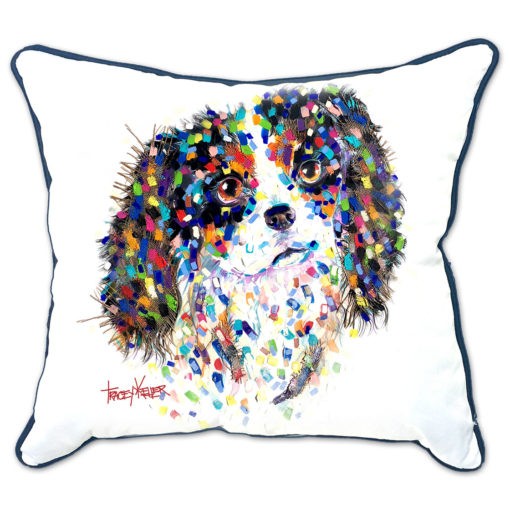 Tri-Coloured King Charles Indoor/Outdoor Cushion Cover