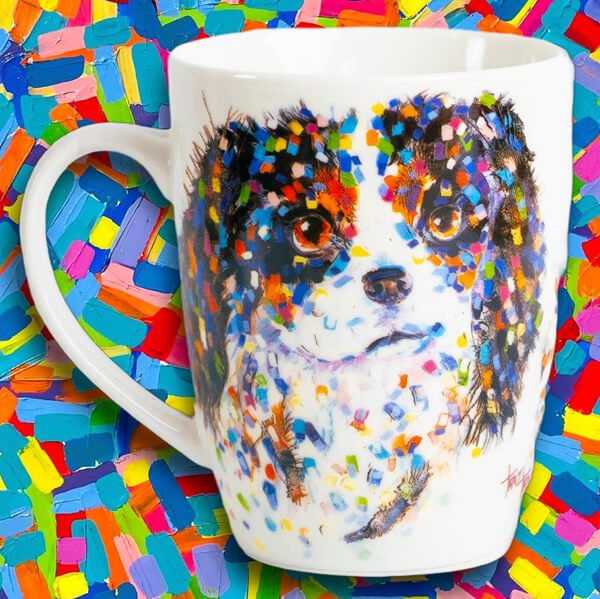 Tri-Coloured King Charles Mug
