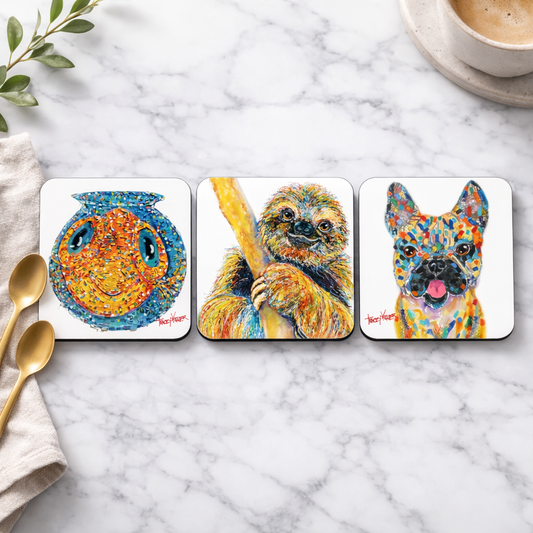 Tan Frenchie Coaster
