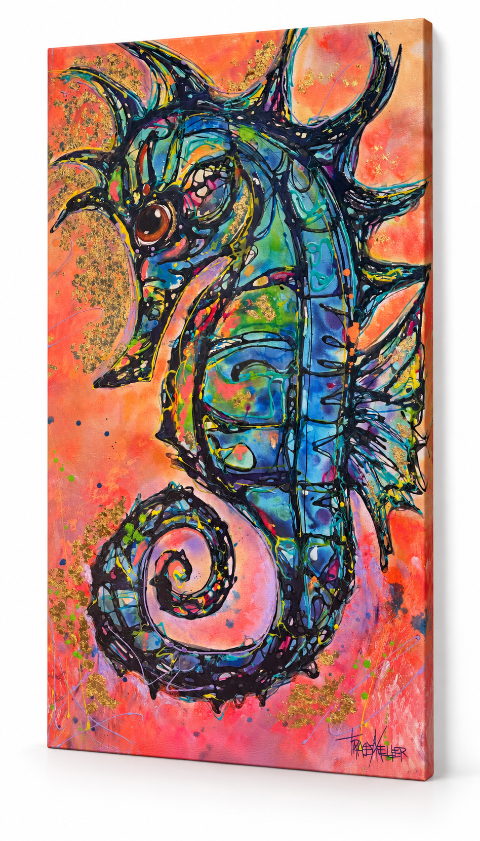 The Horse Who Chose the Sea original canvas, 140 x 80 cm
