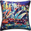 Opera House Night Indoor/Outdoor Cushion Cover