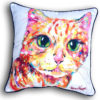 Orange Cat Indoor/Outdoor Cushion Cover