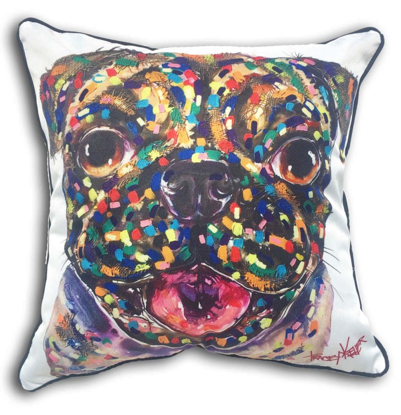 Pugalicious Indoor/Outdoor Cushion Cover