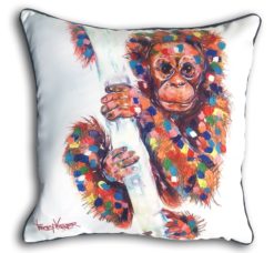 Baby Orangutan Indoor/Outdoor Cushion Cover
