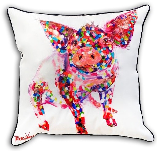 Pig Indoor/Outdoor Cushion Cover