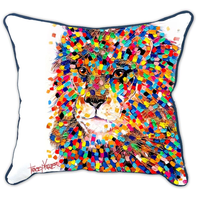 Lion Face Indoor/Outdoor Cushion Cover