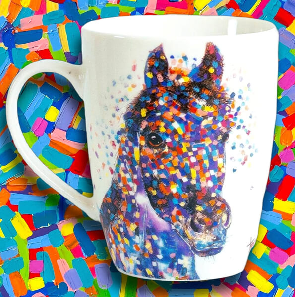 Horse Blue Mug