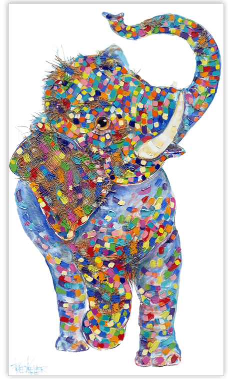 Elephant-Trunk-Up-Hand Finished Limited Edition-17