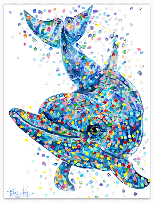 Flipper-Dolphin-Original-Painting
