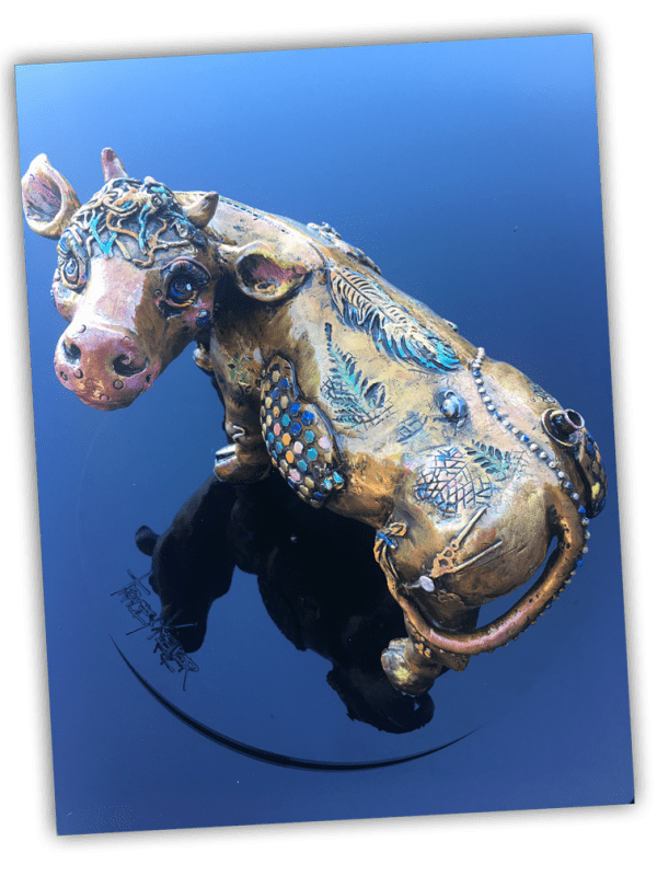 tracey keller cow sculpture 2