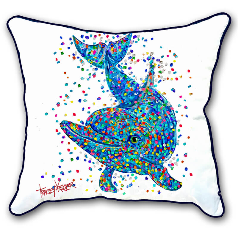 Dolphin Indoor/Outdoor Cushion Cover