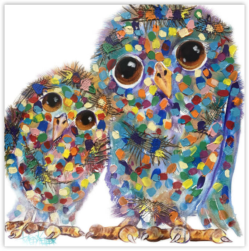 The Two of Us | Owls Painting