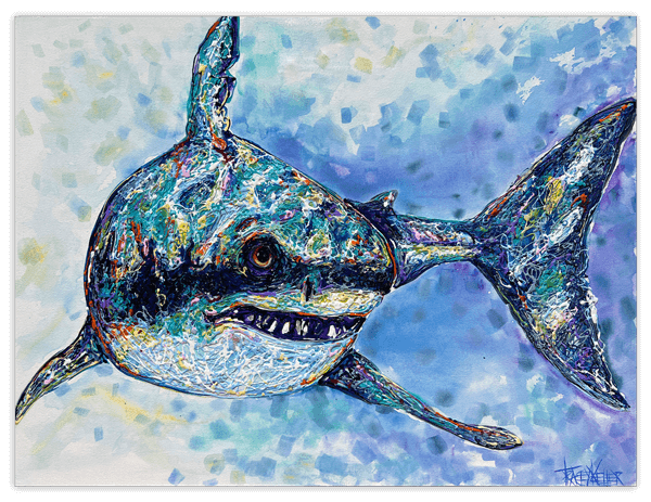 benchley shark painting