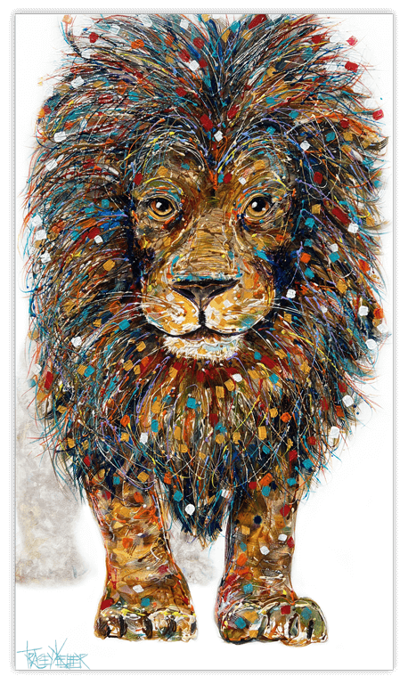 the colourful king lion original