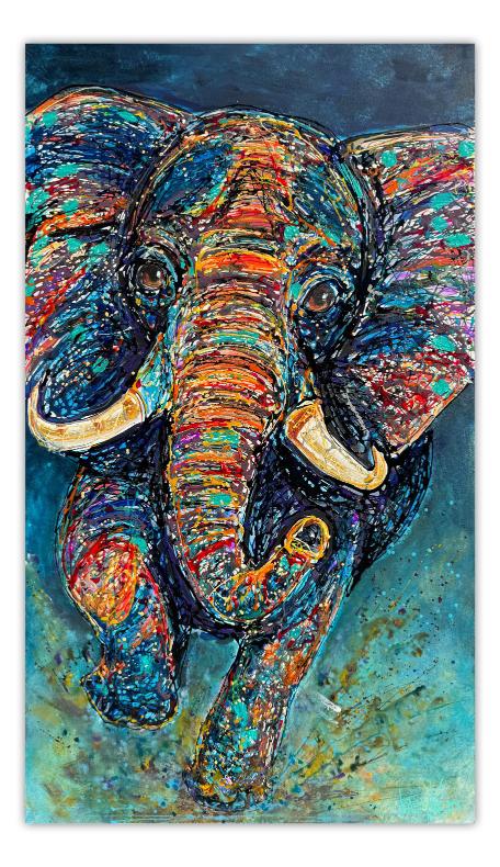 Gentle Wisdom | Elephant Painting